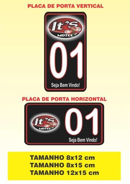 MODELO PLACA 1 PARA MOTEL