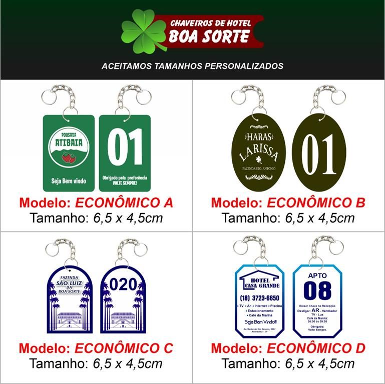 NOVIDADES - MODELO DE CHAVEIROS
